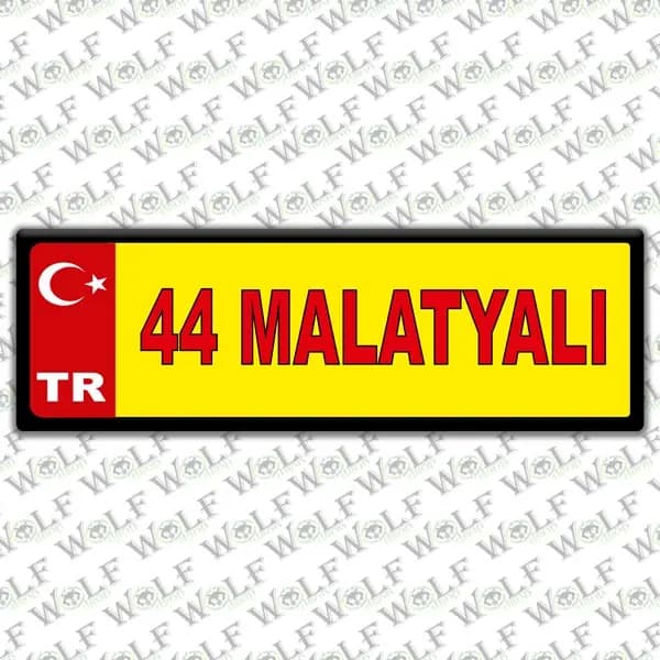 İllere Özel Damla Etiket ( 44 Malatyalı ) / Pİ184