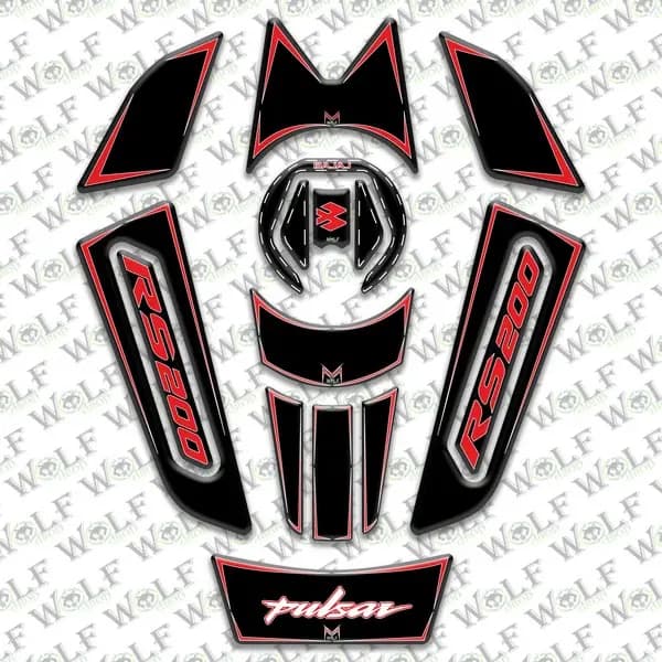 Bajaj Pulsar Rs 200 Tankpad Damla Etiket / B51T004