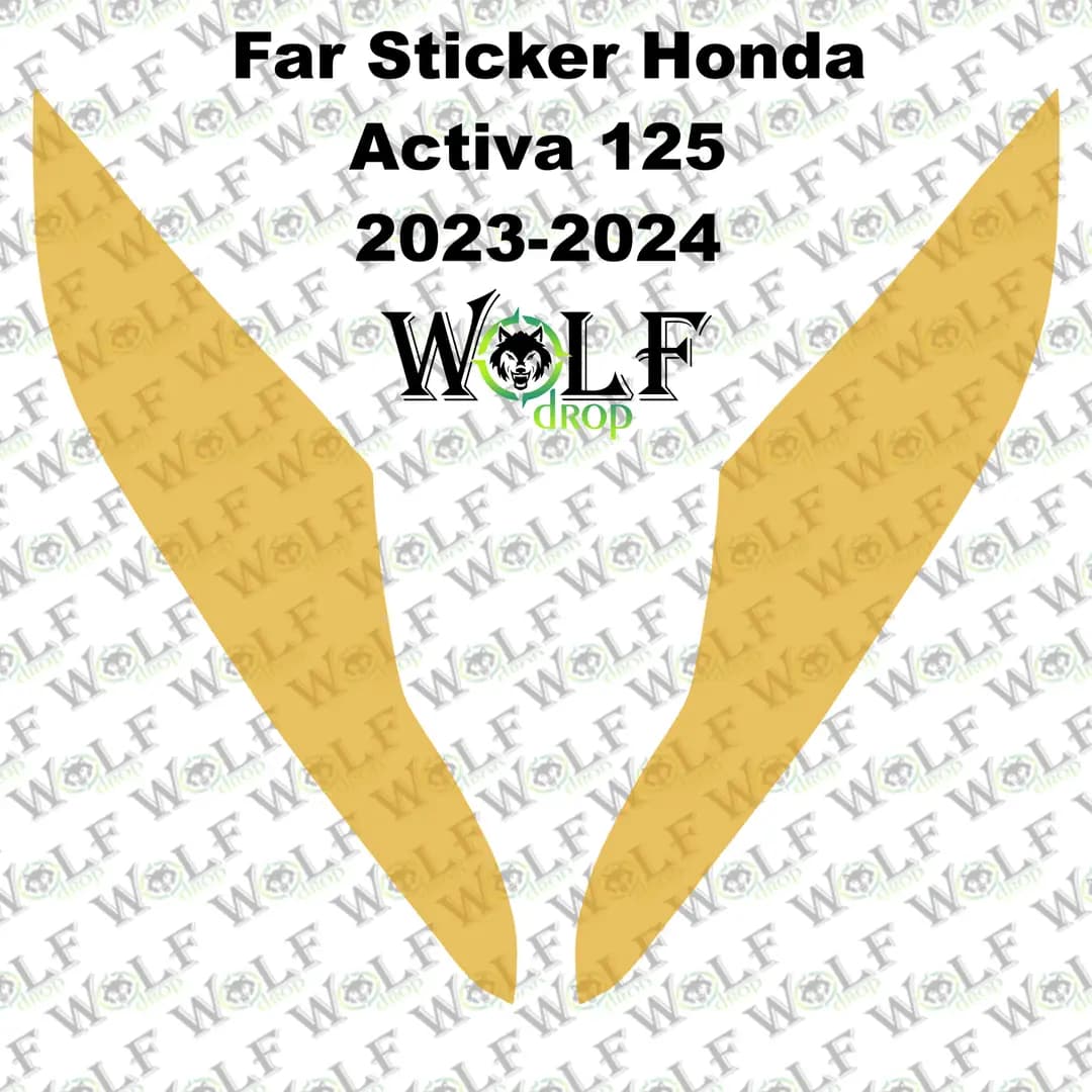 HONDA ACTİVA 125 2023 - 2024 UYUMLU TRANSPARAN FAR STİCKER / P92004