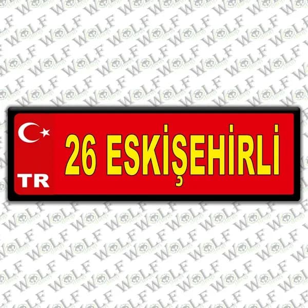 İllere Özel Damla Etiket ( 26 Eskişehirli ) / Pİ109
