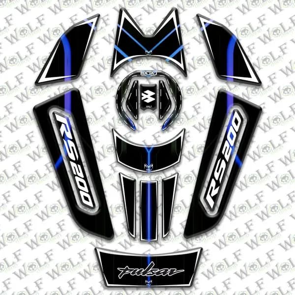Bajaj Pulsar Rs 200 Tankpad Damla Etiket / B51T007