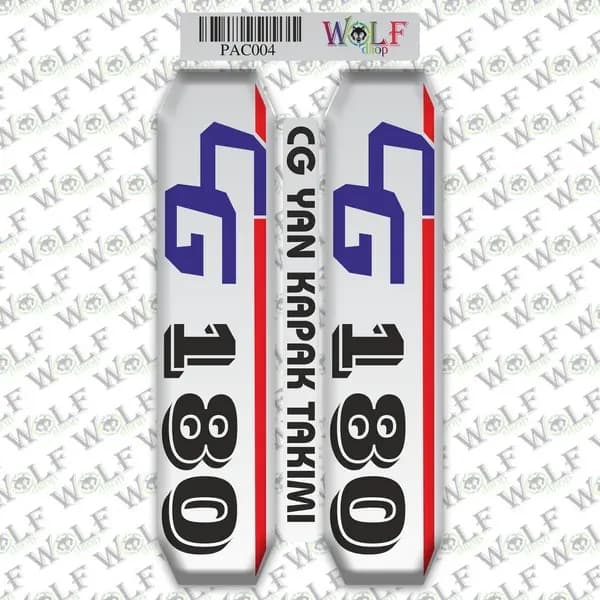 CG Akü Kapak Nikelajlı Damla Sticker 004 / PAC004