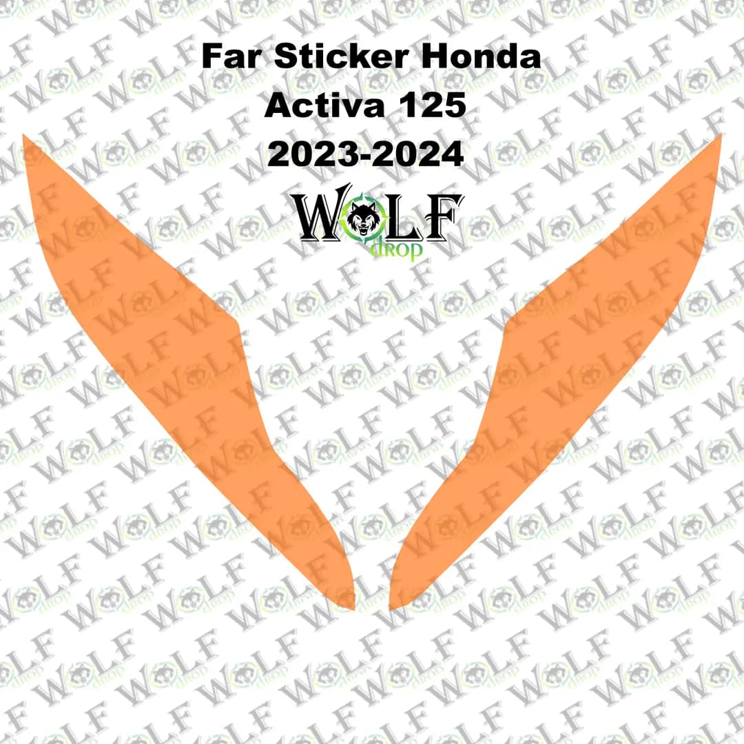 HONDA ACTİVA 125 2023 - 2024 UYUMLU TRANSPARAN FAR STİCKER / P92003