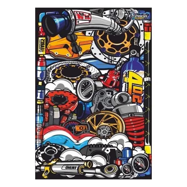 Graffiti A4 Sticker 008 / PSSH022