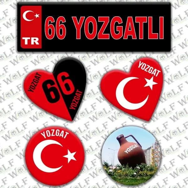 İllere Özel Damla Etiket ( 66 Yozgatlı ) / Pİ269