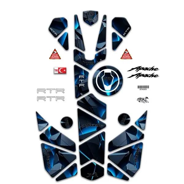 TVS APACHE 2022 - 2025 UYUMLU FULL SET 009 / BTA009