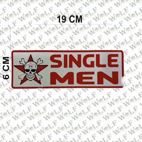 Sticker Sıngle Men / wolf177