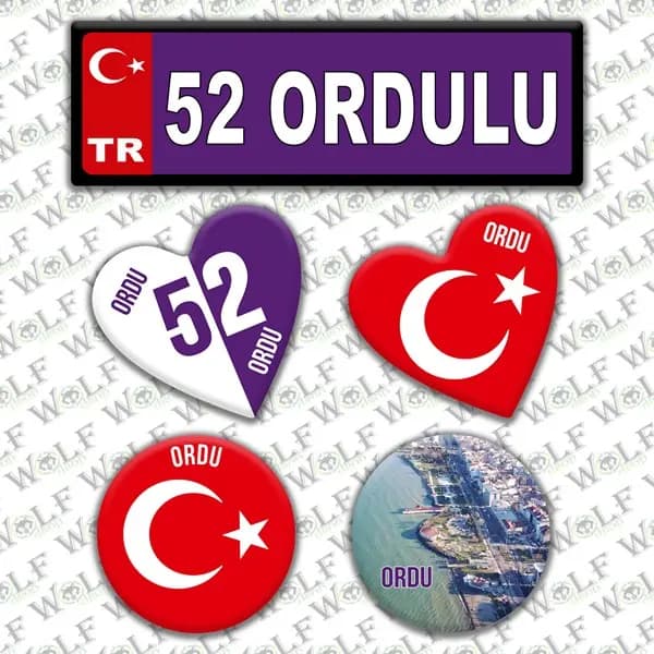 İllere Özel Damla Etiket ( 52 Ordulu ) / Pİ211