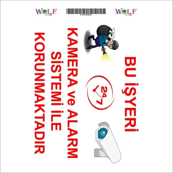 Kamera A5 Sticker 002 / PSA5K002
