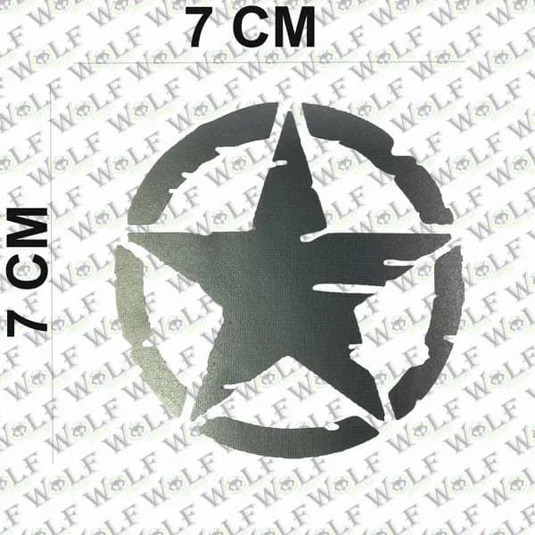 Transferli Sticker Yıldız Orta Boy / wolf114