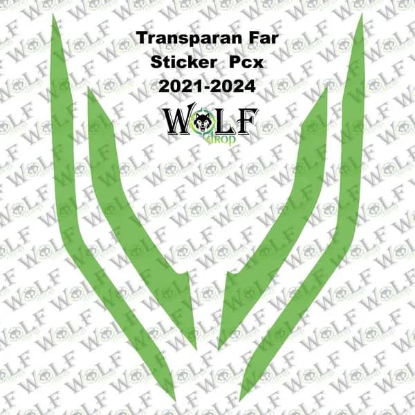 HONDA PCX 2021 - 2024 UYUMLU TRANSPARAN FAR STİCKER / P98002