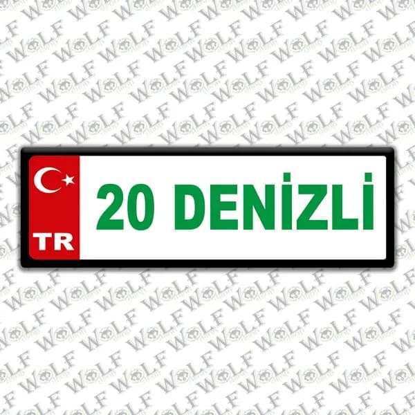 İllere Özel Damla Etiket ( 20 Denizli ) / Pİ083