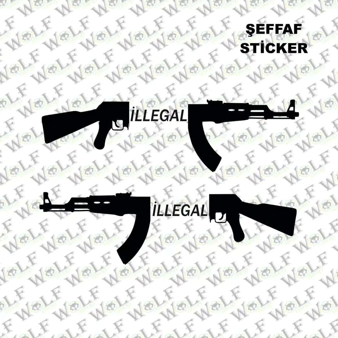 Tekli Sticker Şeffaf 034 / PSTS034