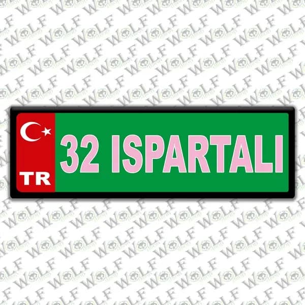 İllere Özel Damla Etiket ( 32 Ispartalı ) / Pİ134
