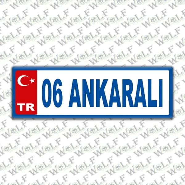 İllere Özel Damla Etiket ( 06 Ankaralı ) / Pİ026