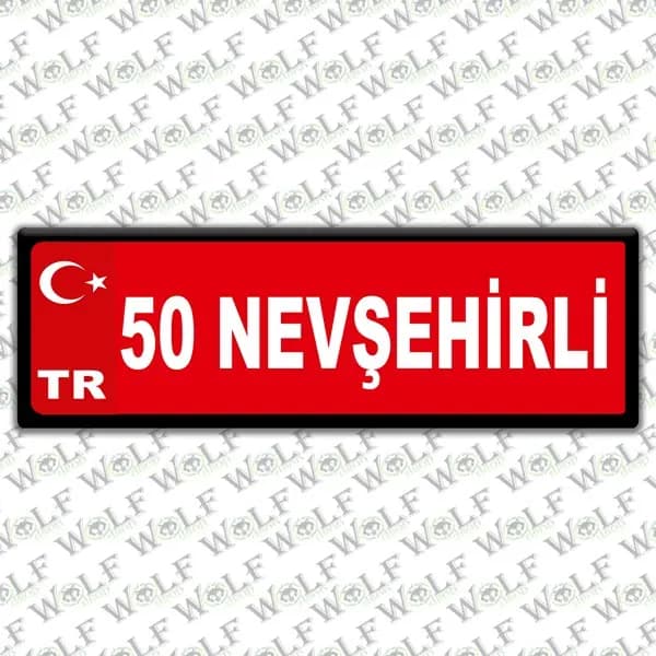İllere Özel Damla Etiket ( 50 Nevşehir ) / Pİ206