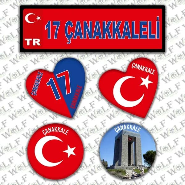 İllere Özel Damla Etiket ( 17 Çanakkaleli ) / Pİ070