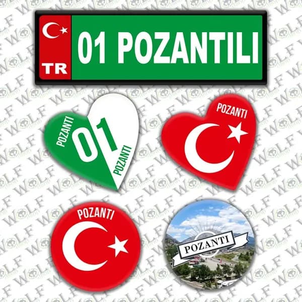 İllere Özel Damla Etiket ( 01 Adana ) / Pİ005
