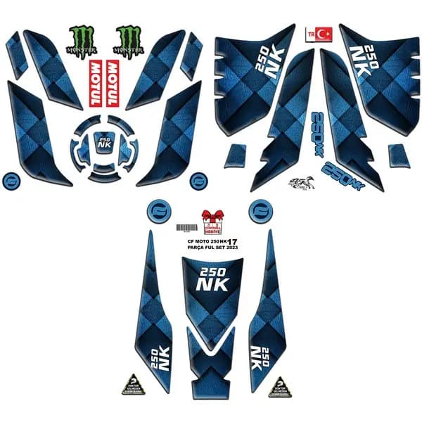 CF MOTO 250 NK 2023 - 2024 UYUMLU FULL SET 005 / BC1005