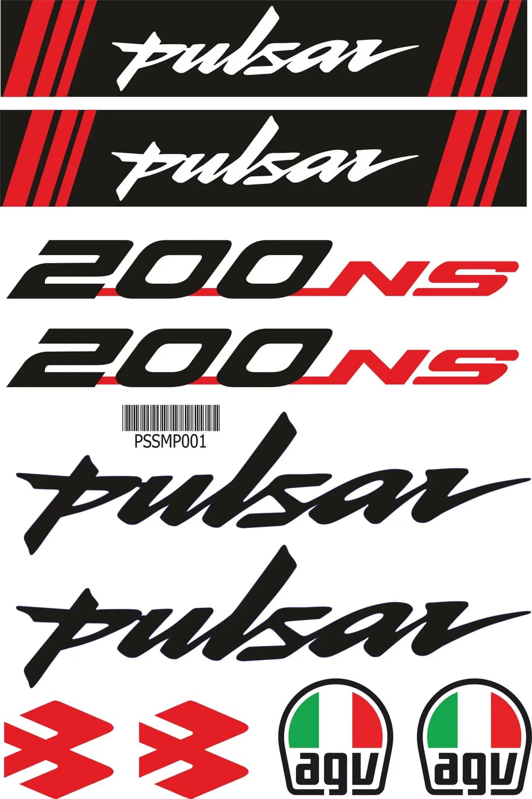 Pulsar NS 200 A4 Sticker 001 / PSSMP001