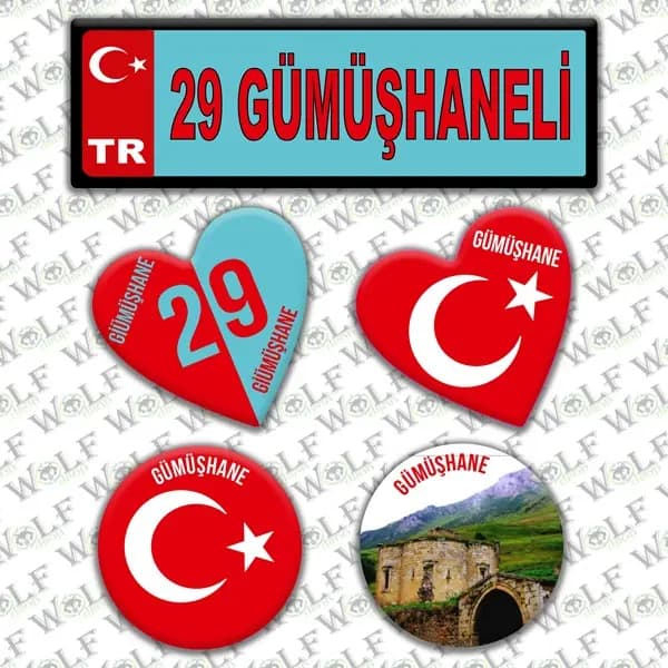 İllere Özel Damla Etiket ( 29 Gümüşhaneli ) / Pİ118