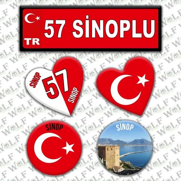 İllere Özel Damla Etiket ( 57 Sinoplu) / Pİ231