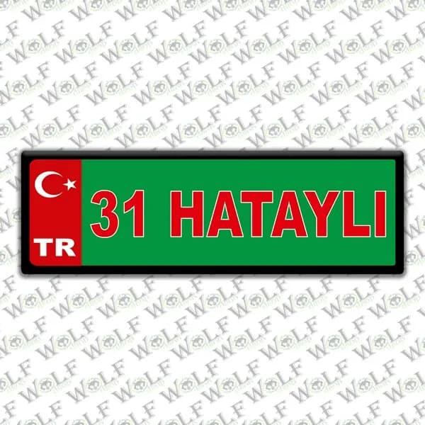 İllere Özel Damla Etiket ( 31 İskenderunlu, Hataylı ) / Pİ130