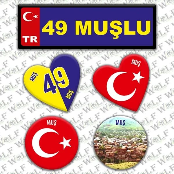 İllere Özel Damla Etiket ( 49 Muşlu ) / Pİ201