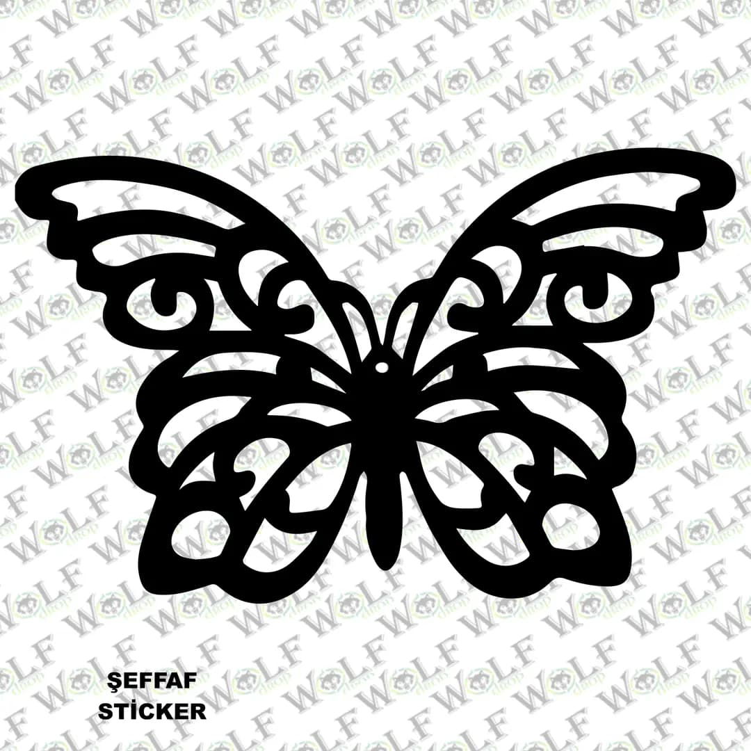 Tekli Sticker Şeffaf 007 / PSTS007