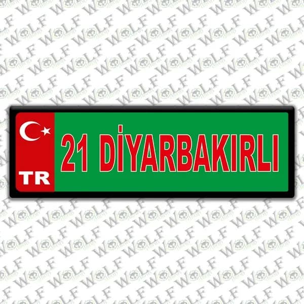 İllere Özel Damla Etiket ( 21 Dıyarbakırlı ) / Pİ089