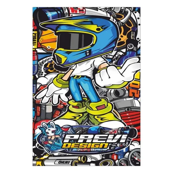 Graffiti A4 Sticker 010 / PSSH024