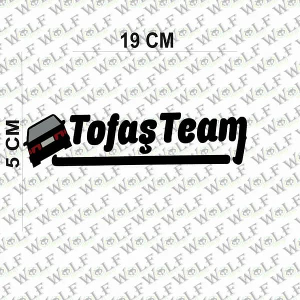 Sticker Tofaş Team / wolf175