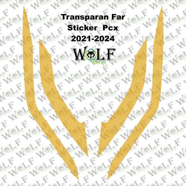 HONDA PCX 2021 - 2024 UYUMLU TRANSPARAN FAR STİCKER / P98004