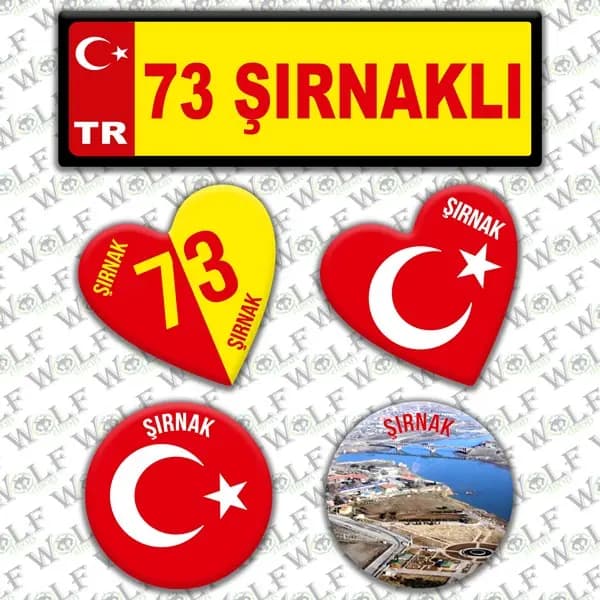 İllere Özel Damla Etiket ( 73 Şırnaklı ) / Pİ295