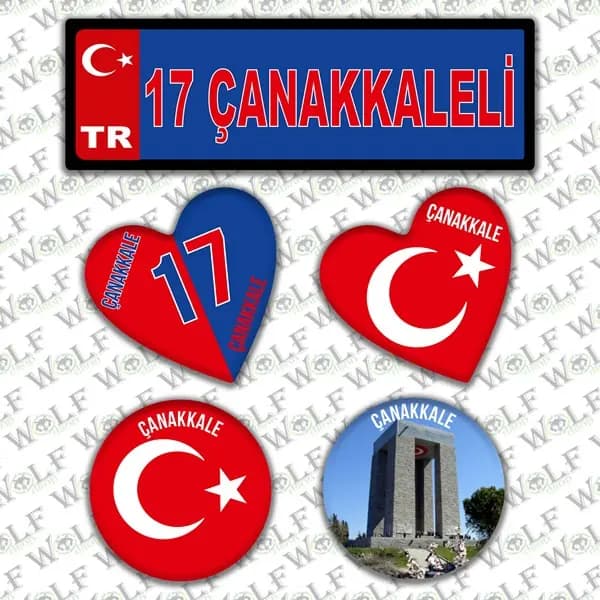 İllere Özel Damla Etiket ( 17 Çanakkaleli ) / Pİ072