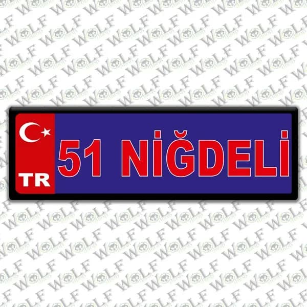 İllere Özel Damla Etiket ( 51 Niğde ) / Pİ208