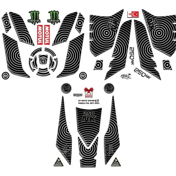 CF MOTO 250 NK 2023 - 2024 UYUMLU FULL SET 009 / BC1010