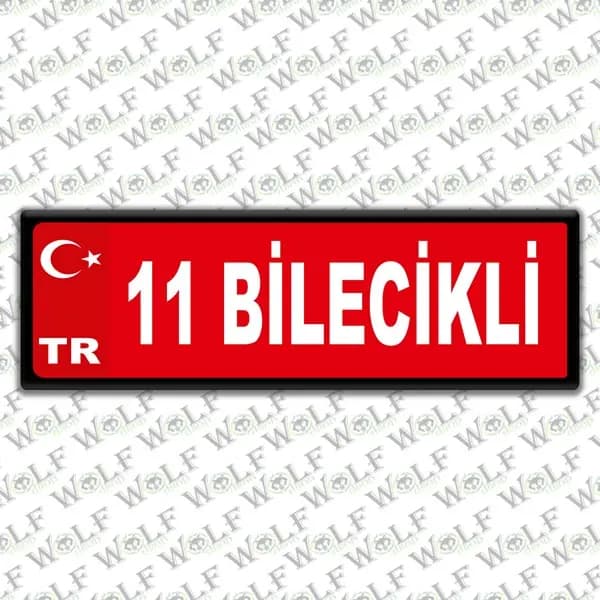 İllere Özel Damla Etiket ( 11 Bilecikli ) / Pİ048