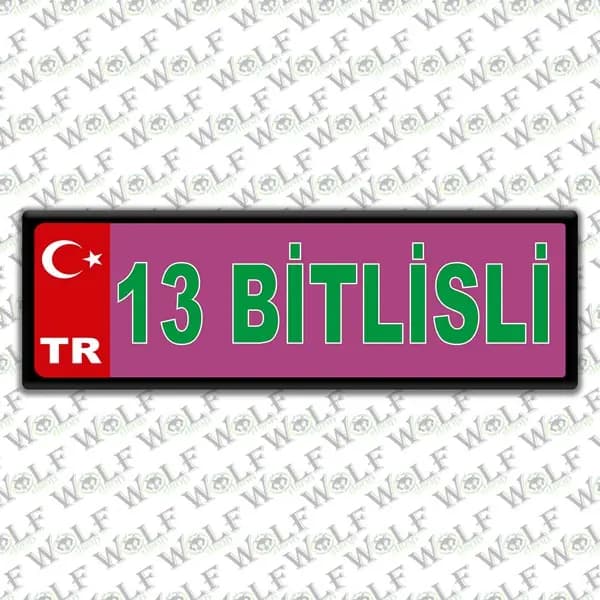 İllere Özel Damla Etiket ( 13 Bitlisli ) / Pİ058
