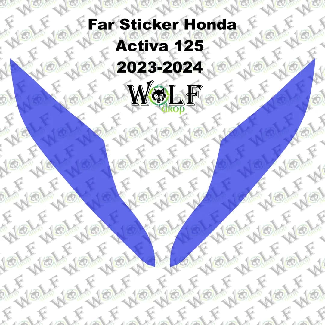HONDA ACTİVA 125 2023 - 2024 UYUMLU TRANSPARAN FAR STİCKER / P92006