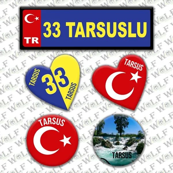 İllere Özel Damla Etiket ( 33 Tarsuslu, Mersinli )
