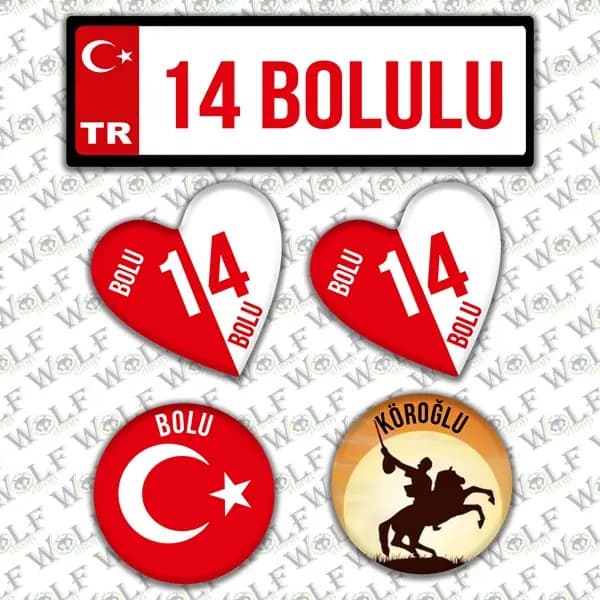 İllere Özel Damla Etiket ( 14 Bolulu ) / Pİ059