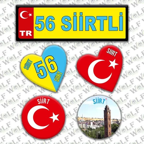 İllere Özel Damla Etiket ( 56 Siirtli ) / Pİ229