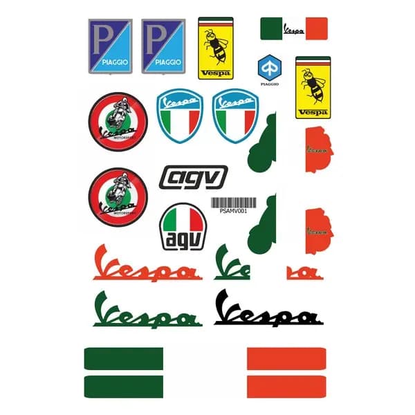 Vespa A4 Sticker 001 / PSAMV001