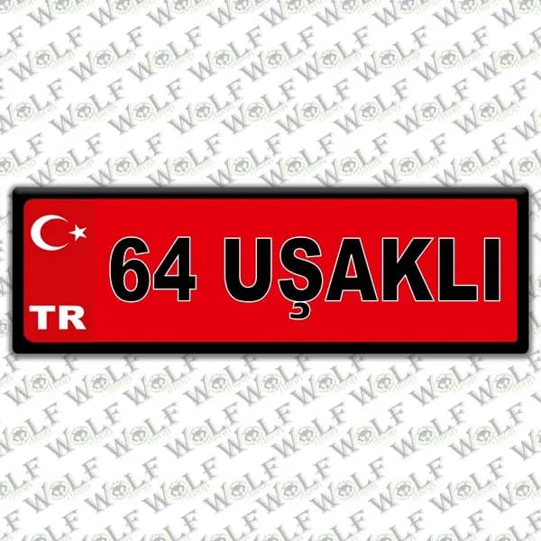 İllere Özel Damla Etiket ( 64 Uşaklı ) / Pİ260