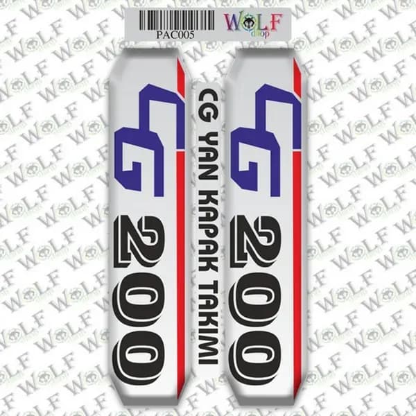 CG Akü Kapak Nikelajlı Damla Sticker 006 / PAC006