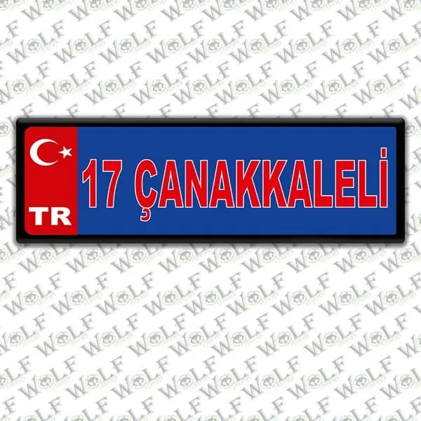 İllere Özel Damla Etiket ( 17 Çanakkaleli ) / Pİ073
