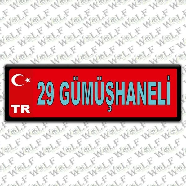 İllere Özel Damla Etiket ( 29 Gümüşhaneli ) / Pİ121