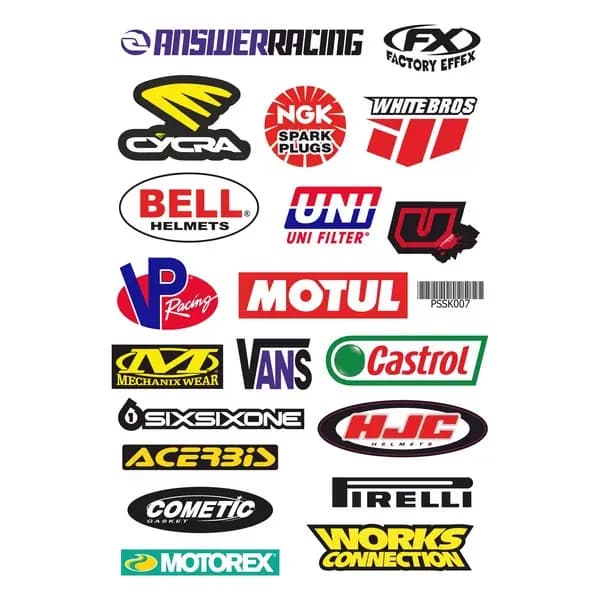 Karışık A4 Sticker 007 / PSSK007