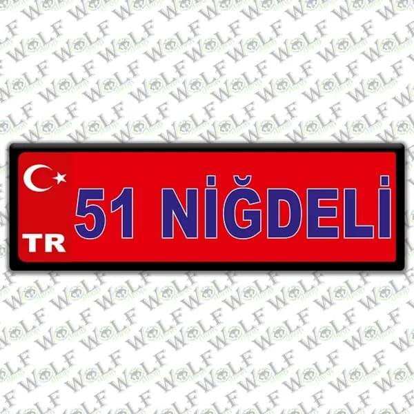 İllere Özel Damla Etiket ( 51 Niğde ) / Pİ210